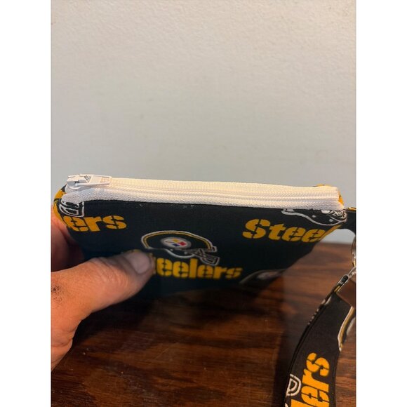 Pittsburgh Steelers Black & Yellow Tote Bag w/ Wristlet by Belka Industries - Picture 14 of 16